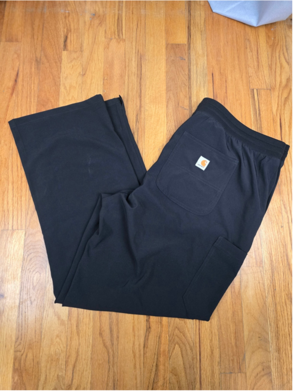 Women's Carhartt Force Cross-Flex Boot Cut Scrub Pants Black XL